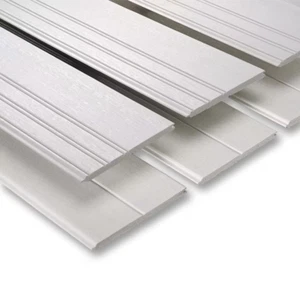 Glue-On Tongue And Groove White PVC Wainscoting Panel 7-1/4 In X 36 In (6-Pack) - Picture 1 of 12