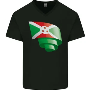  T-Shirt Curundi Flagge Burundians Day Fußball Herren V-Ausschnitt Baumwolle - Bild 1 von 43