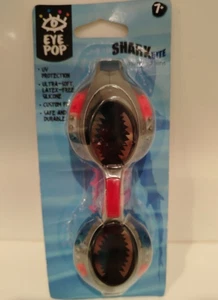 Eye Pop Swim Goggles Shark Bite Red Mirrored SharkBite UV Protection 7+ - Picture 1 of 5