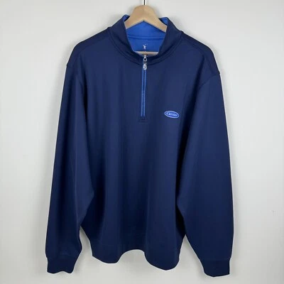 Fairway & Greene F&G Tech 1/4 Zip Pullover Carrier Logo Blue Mens XL - Image 1 of 4