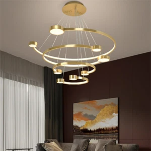 Dining Room Pendant Light Gold Kitchen Pendant Lights Led Bedroom Pendant Lights - Picture 1 of 8