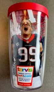 JJ Watt Houston Texans Reisebecher/Tasse NFL Star Former - Sammlerstück - Bild 1 von 2