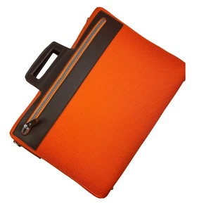 Intempo Borsa Portacomputer Con Manico Arancione In Tela Resistente 38X30Cm - Foto 1 di 2