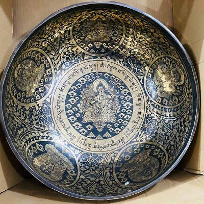 🎵 10-24 INCHES: Handmade Tibetan Singing Bowl from the Himalayas-Zen  🌄🏔️🎶 - Image 1 of 4