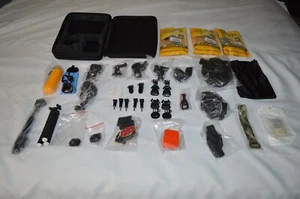 48 PIECE CAMERA GOPRO HERO ACCESSORIE KIT ACTION CAMERA SPORT KIT AND CARRY CASE - Picture 1 of 14