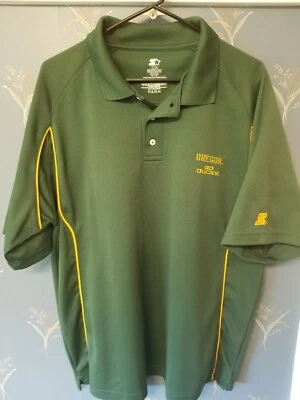 Oregon Ducks Starter Polo Shirt Green Large L - Image 1 of 4