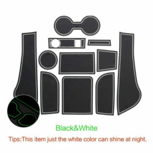 Rubber Gate Slot Mats fits VW Jetta 2013-2017 Non-slip Door Cup Holder Pad - Picture 1 of 14