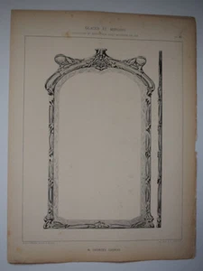 M. GEORGES LEGRAS Glaces Miroirs EMILE THEZARD Gravure ART NOUVEAU Dourdan 1902 - Bild 1 von 1