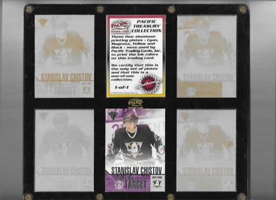 2002-03 Pacific Treasury Collection #1 Stanislav Chistov  Printing Plate Set 1/1 - Image 1 of 2
