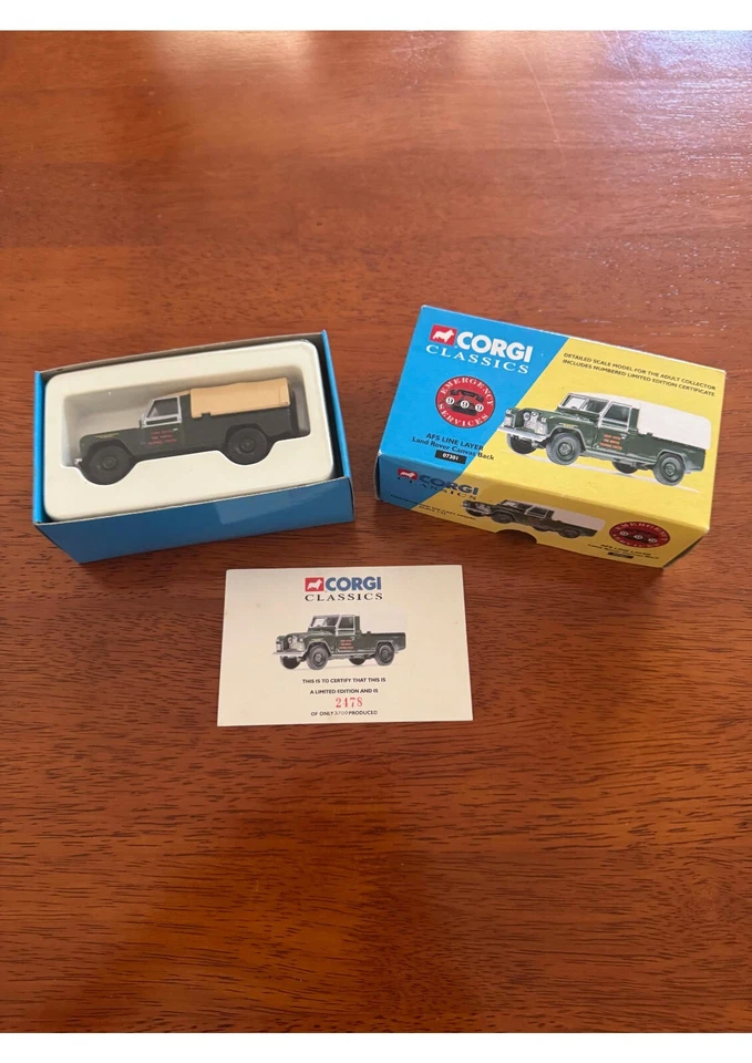 Corgi Classics Land Rover Canvas Back New in Box Limited Edition Number 2478 - Image 1 of 1