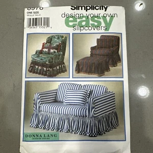 EASY SCHONBEZÜGE Couch Stuhl Ottomane 4 Stile Simplicity 8978 Schnittmuster B - Bild 1 von 5