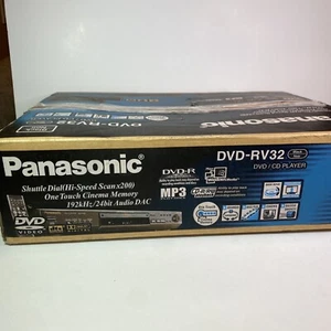 Panasonic DVD-RV32 DVD/CD Player with Remote And Cables Open Box TESTED - Picture 1 of 13