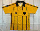 Official Sports Soccer Referee Mens Size Small Short Sleeve Shirt Yellow