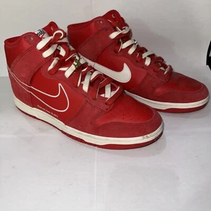 US Size 11 Nike Dunk/High Cut Sneakers/Red - Picture 1 of 5
