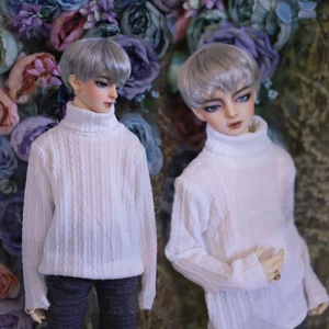 New White Turtleneck sweater 1/4 1/3 Bottoming Top MSD MDD SSDF BJD Doll Clothes - Picture 1 of 10