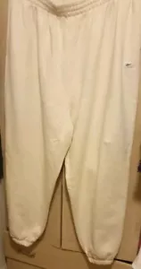Ladies Plus Size 26/28 3XL Reebok Cream Jogging Bottoms NWOT - Picture 1 of 4