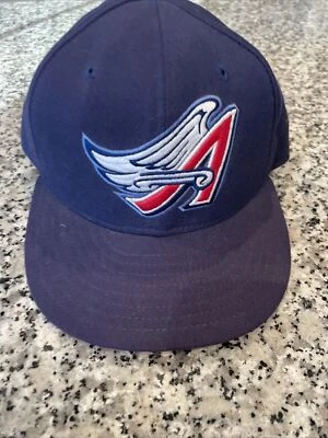 New Era 59 Fifty Anaheim Angels Game Used Cap Hat 7 1/8 Diamond Collection USA - Image 1 of 4