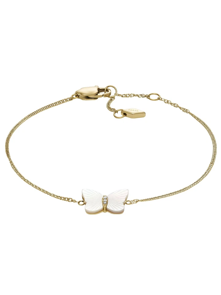 Fossil JF04425710 Damen Armband Schmetterling Edelstahl weiß 19 cm - Bild 1 von 1
