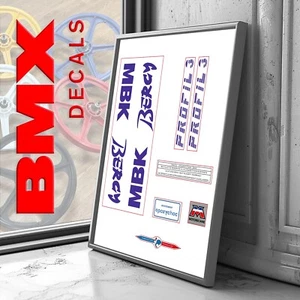 Stickers repro BMX Vintage decals MBK BERCY - Imagen 1 de 2