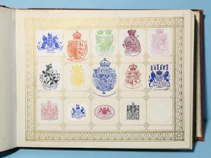 19thC Ex EDWARD LAW Seal Arms Monogramas Crestas Armorial Álbum FANTÁSTICO #53 - Imagen 1 de 24