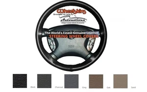 Buick Leather Steering Wheel Cover - Genuine Cowhide 6 Color Options Wheelskins - Picture 1 of 17