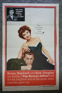 Póster de una hoja de Top Secret Affair 1957 Susan Hayward Kirk Douglas Paul Stewart - Imagen 1 de 1