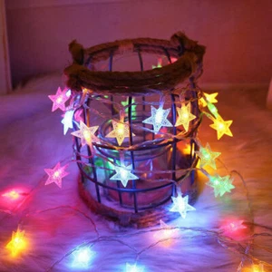 LED Star Light String Starry Light String Battery New YearChristmas Home Lights - Picture 1 of 13