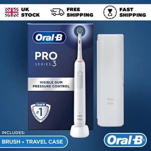 Oral-B Pro 3 3500 Electric Toothbrush with Travel Case Rechargeable Toothbrush - Picture 1 of 7