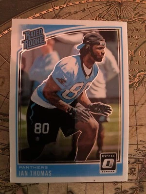 2018 Donruss Optic #190 Ian Thomas Panthers Rated Rookie - Image 1 of 2