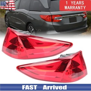 Tail Light Assembly For 2018-2024 Honda Odyssey Left+Right Side Outer With Bulb - Picture 1 of 13