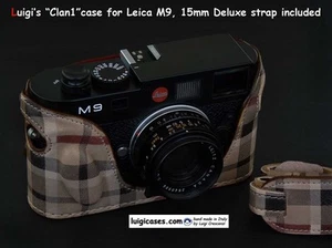 LUIGI GENUINE CUSTOM CASE for LEICA Monochrom,M-E,M9,M8,SCOTTISH CLAN FINISH,DHL - Picture 1 of 5