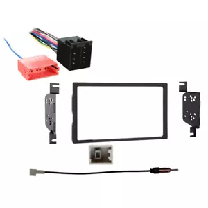 Fits Hyundai Elantra 09-10 w/ Radio Delete Plate DDIN Harness Install Dash Kit - Picture 1 of 4
