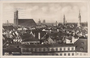 RPPC Germany Munich Totalansicht Panoramic Town View 1930 - Picture 1 of 2