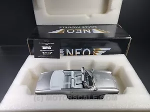 1/18 BMW 3200 CS Bertone Cabriolet "Quandt" silver 1961 Neo 18015 L.E. NEW - Imagen 1 de 15