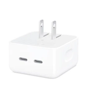 Adaptador de Corriente Compacto Apple 35W Doble Puerto USB-C, Nuevo. MW2H3AM/A. - Imagen 1 de 2