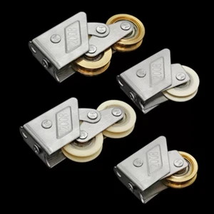 Aluminum Alloy Window Door Roller Stainless Steel Pulley Hanging Wheel Bearing - Picture 1 of 9