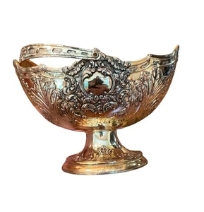 Vintage Candy Basket Silver Handled Over Copper By Godinger Silver, Japan 3in - Picture 1 of 8