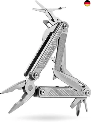 Swiss+Tech Multifunktionszange aus Edelstahl 17-IN-1 Faltbares Mulitool - Bild 1 von 4