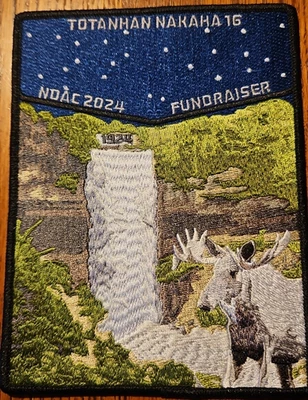 OA Totanhan Nakaha Lodge 16 - Northern Star - 2024 NOAC Fundraiser Uncut Patch - Image 1 of 4