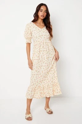 Dorothy Perkins Elfenbein Midikleid Damen Tageskleider Kleider