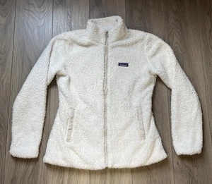 Women’s Patagonia Los Gatos Fleece Jacket Full Zip Large White 25211 - Picture 1 of 11