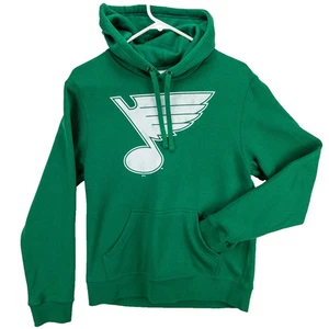 Fanatics St. Louis Blues Hoodie Men’s Small Green Pullover NWT Label Flaw - Picture 1 of 14