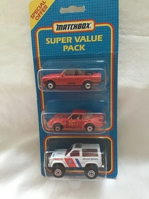 MATCHBOX MB858 TRIPLE PACK - XR3I - PORSCHE 911 - FORD BRONCO - Image 1 of 4