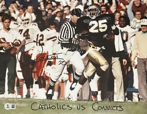 Razzo RAGHIB Ismail Notre Dame vs Miami FIRMATO 11x14 cattolici v condannati BAS - Foto 1 di 1