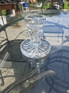 Waterford geschliffener Kristall einzelner Kerzenständer klar modern Vintage - Bild 1 von 18