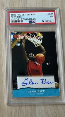 2022 Leaf Pro Set Sports Base Auto Glen Rice #PSA-GR1 Auto - Image 1 of 2