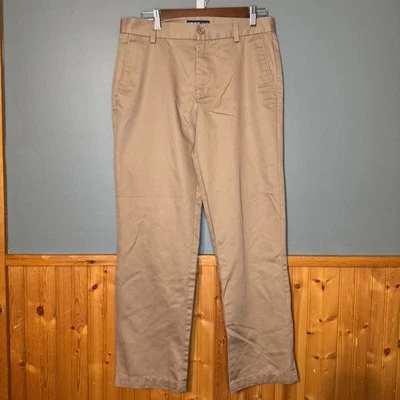 IZOD Men's American Flat Front Slim Fit Khaki Chino Pants Size 30x30 - Image 1 of 4
