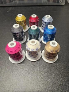 Robinson Anton Embroidery Thread Lot of 9 Spools New 1100yd Each Lt1 - Picture 1 of 5