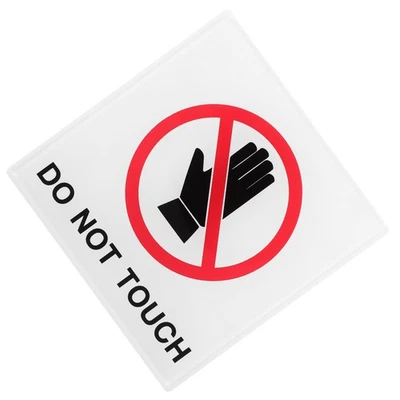  No Touching Sign Warning Label Not Touch Warning Sign Sticker Safety Sign - Image 1 of 4