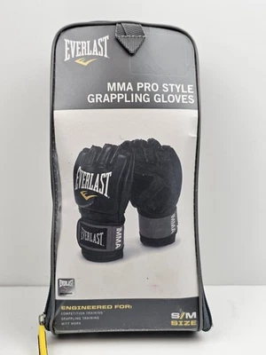Guantes de agarre Everlast MMA estilo profesional S/M usados 2 pares Foto 1 de 4